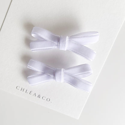 Set of 2 Velvet Bow Clips - Chléa & Co.