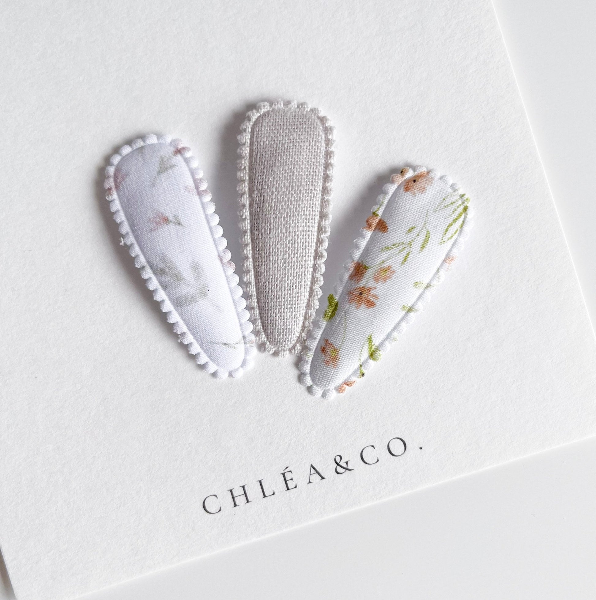 Set of 3 Fringe Clips Daisy - Chléa & Co.