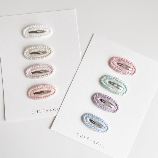 Set of 4 Petite Daily Crochet Clip - Chléa & Co.