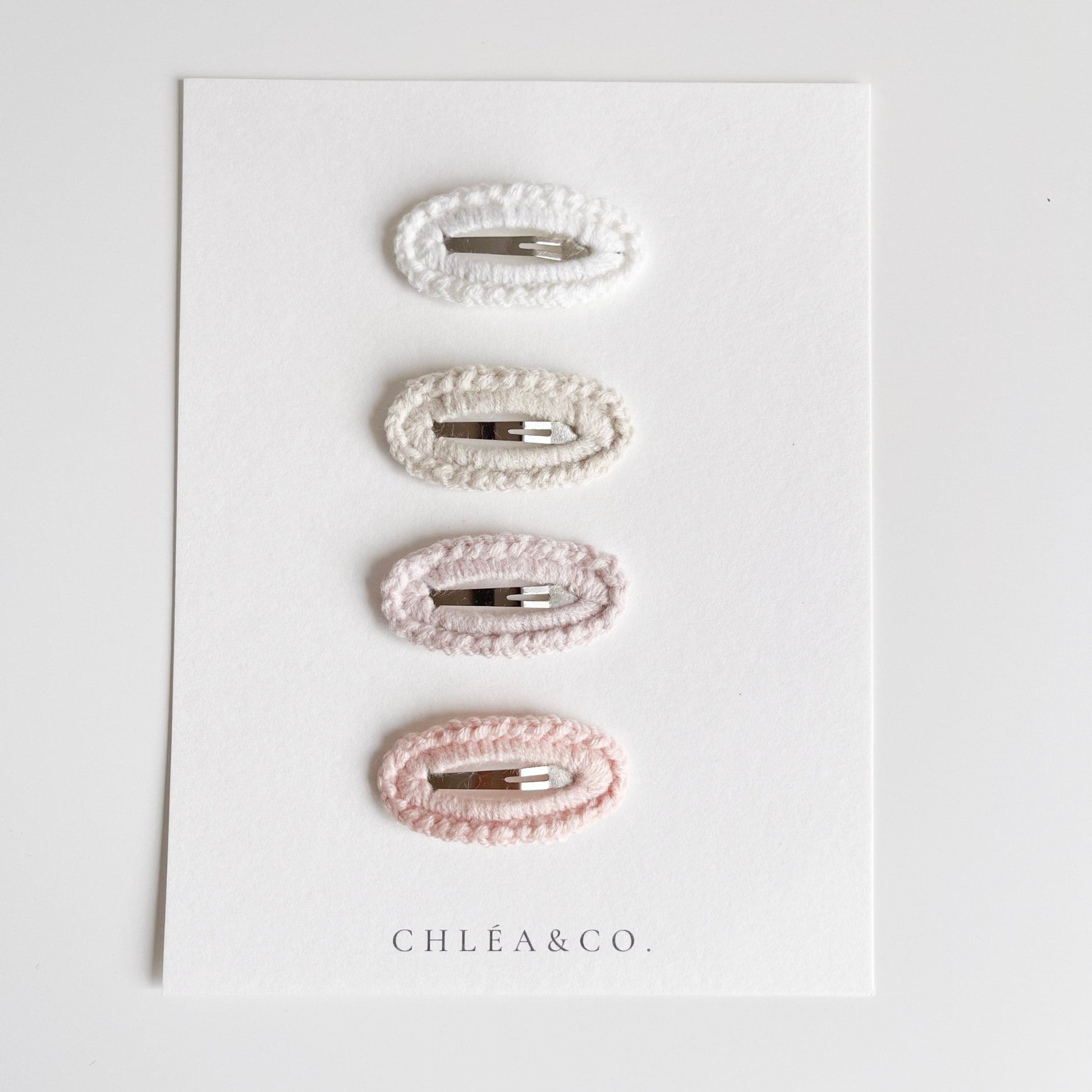 Set of 4 Petite Daily Crochet Clip - Chléa & Co.
