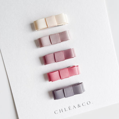 Set of 5 Mini Ribbon Bows - Chléa & Co.