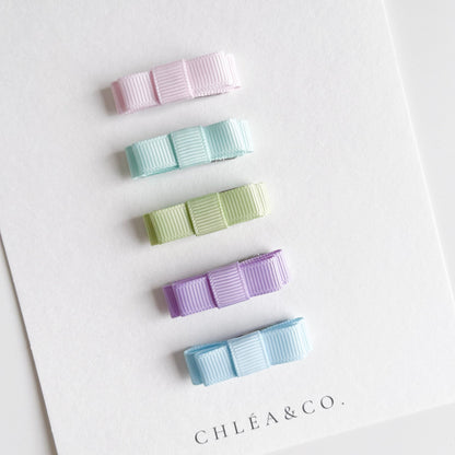 Set of 5 Mini Ribbon Bows - Chléa & Co.