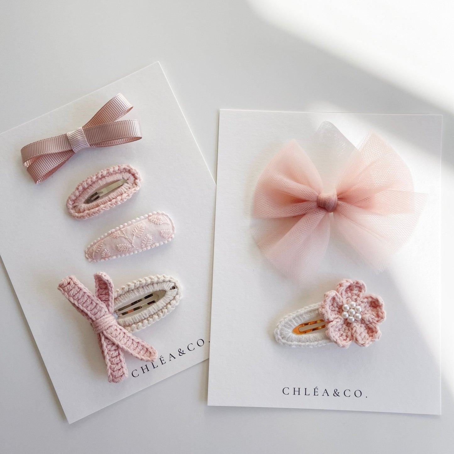 Set of 6 Peony Hair Clip Set - Chléa & Co.