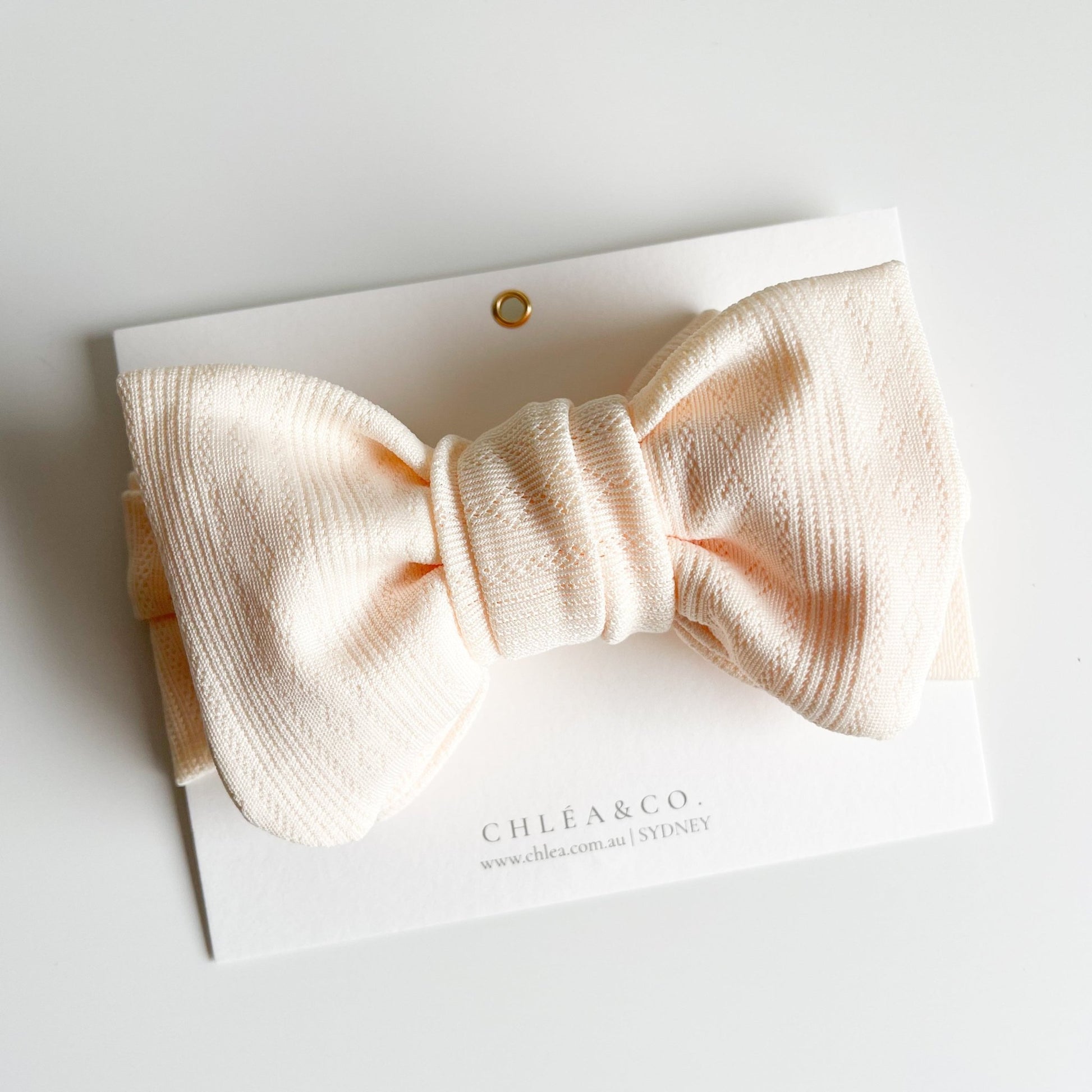 Soft Pointelle Topknot Headband - Chléa & Co.