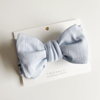 Soft Pointelle Topknot Headband - Chléa & Co.