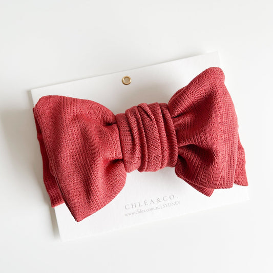 Soft Pointelle Topknot Headband - Chléa & Co.