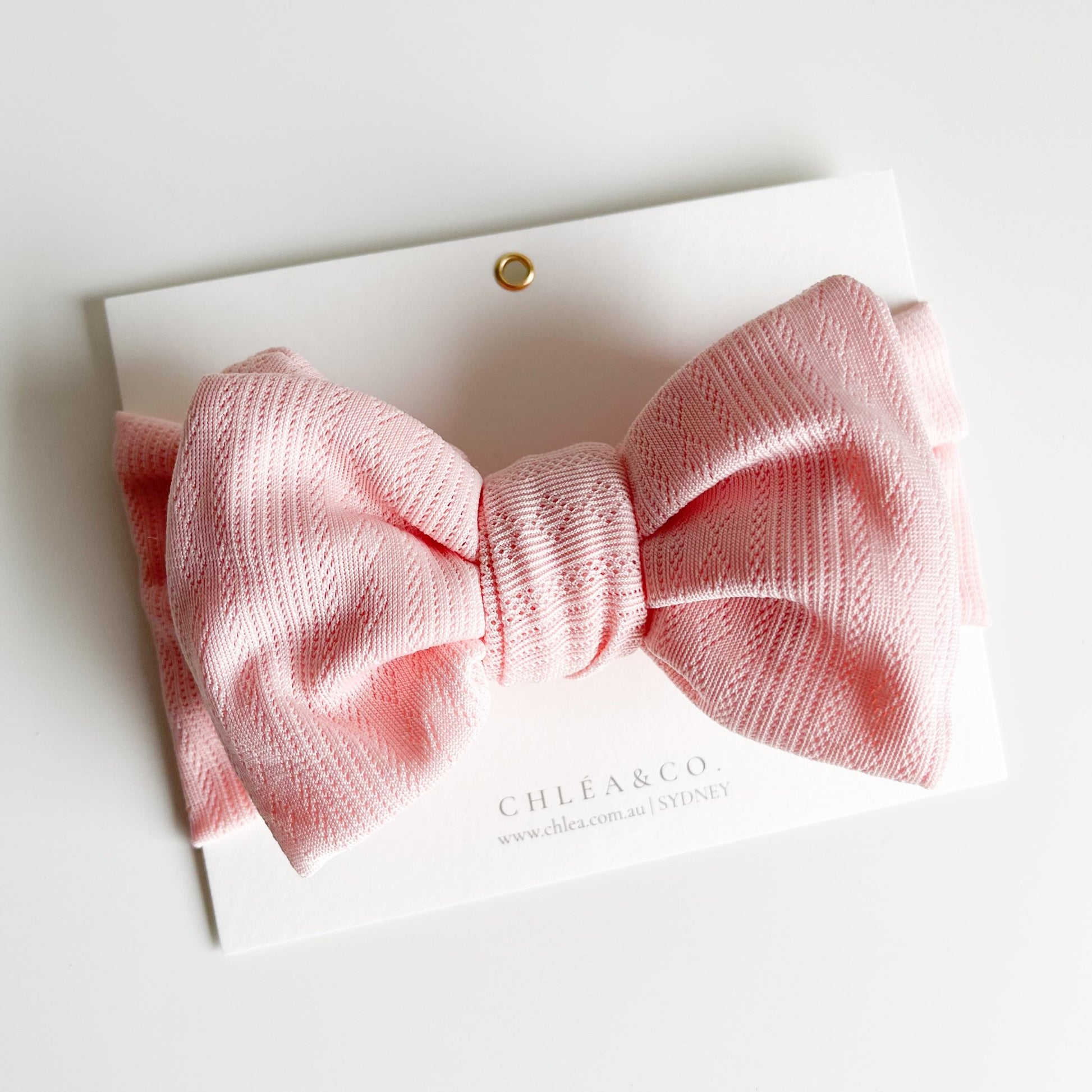 Soft Pointelle Topknot Headband - Chléa & Co.