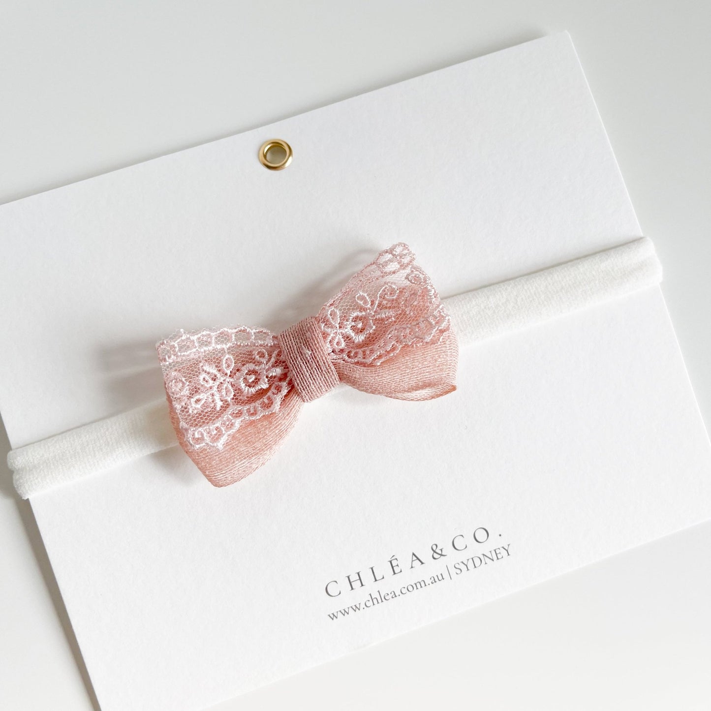 Soleia Lace Bow Headband - Chléa & Co.