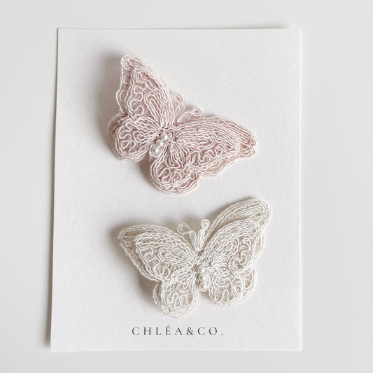 Tullia Lace Butterfly Clip - Chléa & Co.