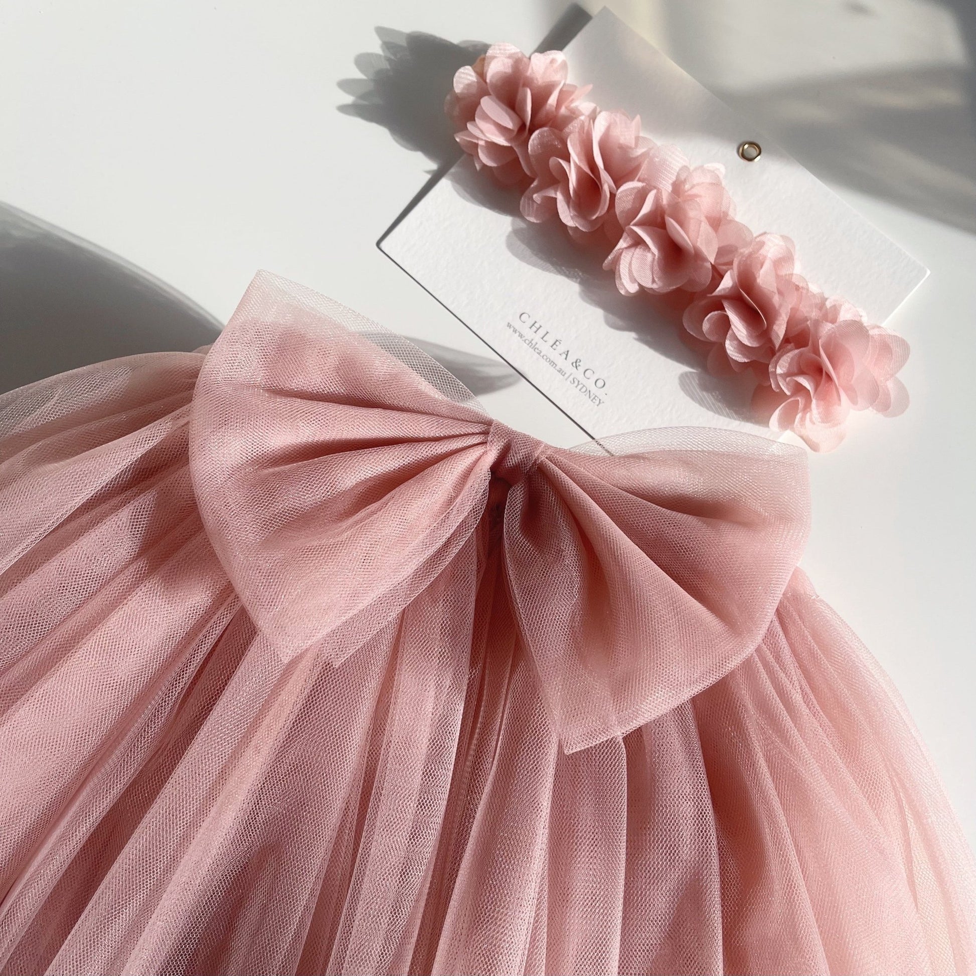 Tutu Tulle Skirt With Bow - Chléa & Co.