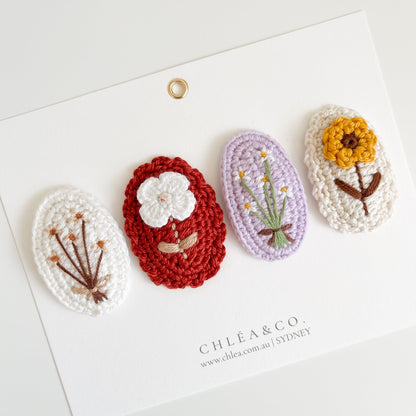 Vintage Flower Crochet Clip - Chléa & Co.