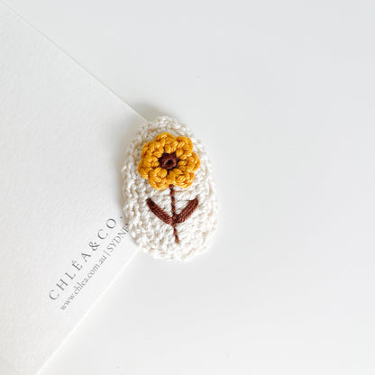 Vintage Flower Crochet Clip - Chléa & Co.