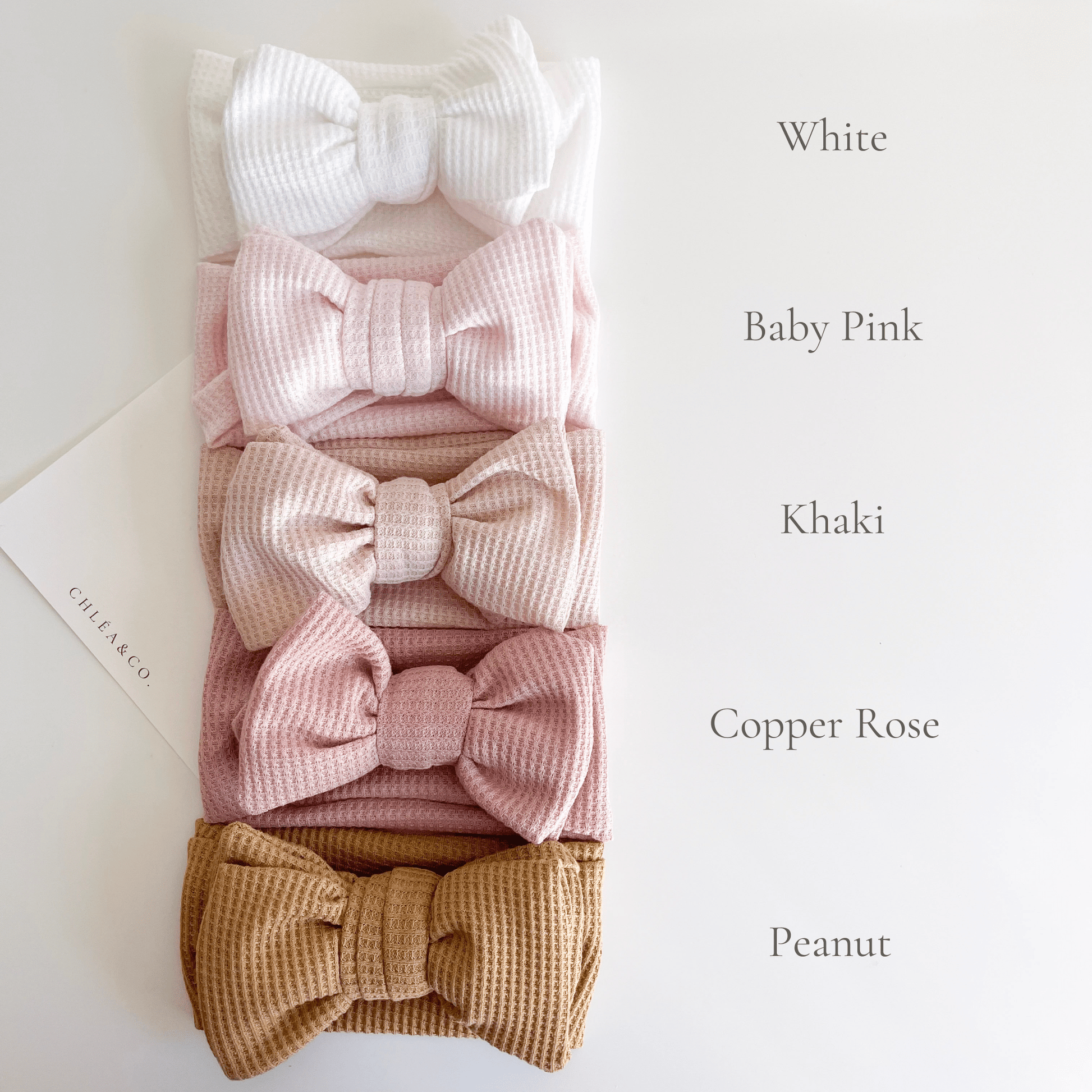 Waffle Bow Headband - Chléa & Co.